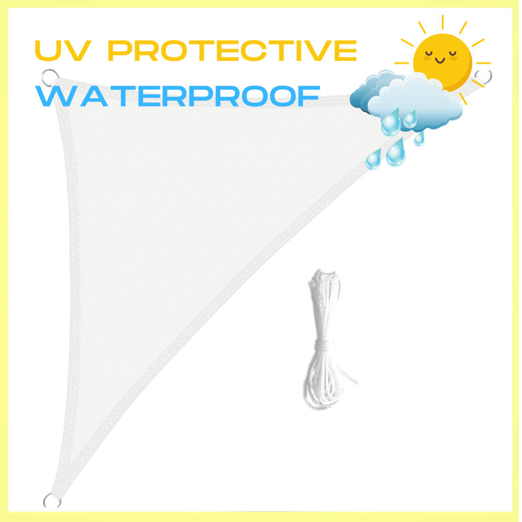 Dakota Fields Wollongong 3m x 4.2m Triangle Shade Sail Wayfair.co.uk